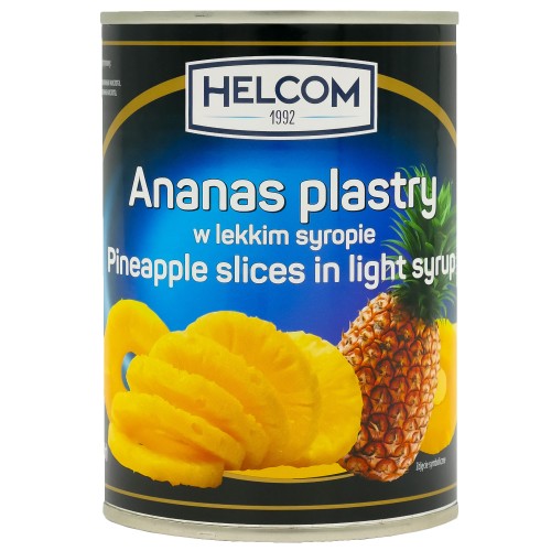 Ananas plastry w syropie 565g